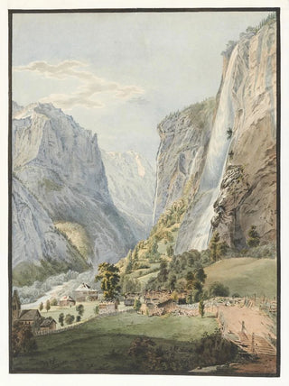 Franz Niklaus Knig - La Chute du Staubbach dans la Valle de Lauterbrunnen.webp