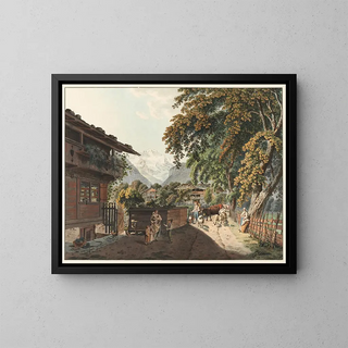 The Return of the Alps - Franz Niklaus König — framed artwork on a wall