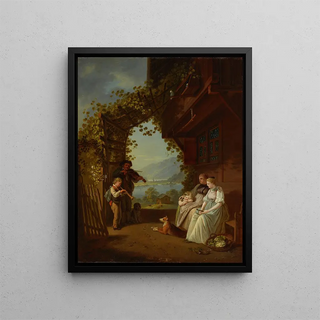 Franz Niklaus Knig - Stndchen eines Geigers und eines Fltenblsers.webp