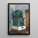 Stove in faience - Franz Poledne — framed artwork on a wall