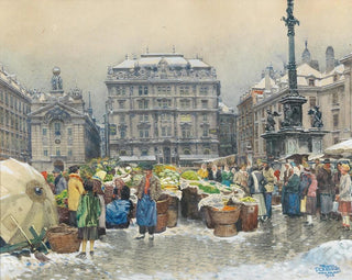 Franz Poledne - The vegetable market Am Hof.webp