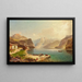Vista del lago Achensee desde Scholastika hacia Pertisau - Franz Richard Unterberger — cuadro enmarcado en la pared