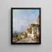 Costa de Amalfi - Franz Richard Unterberger — cuadro enmarcado en la pared