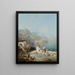 Amalfi El golfo de Sorrento Personajes en una veranda - Franz Richard Unterberger — cuadro enmarcado en la pared