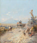 En camino a Pompeya con el Vesubio a lo lejos - Franz Richard Unterberger — vista de la obra