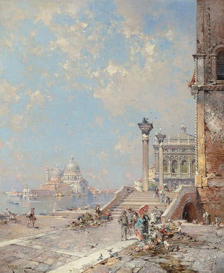 Franz Richard Unterberger - Ponte di Paglia Riva Schiavoni Venice.webp