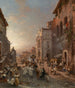 Procesión en Nápoles - Franz Richard Unterberger — vista de la obra