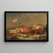 Fiesta de Santa Lucía en Amalfi - Franz Richard Unterberger — cuadro enmarcado en la pared