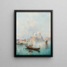 Santa Maria Della Salute en el Gran Canal - Franz Richard Unterberger — cuadro enmarcado en la pared