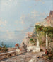 Sorrente en la bahía de Nápoles - Franz Richard Unterberger — vista de la obra
