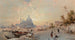Venecia al atardecer - Franz Richard Unterberger — vista de la obra
