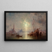 Venecia vista de San Giorgio Maggiore - Franz Richard Unterberger — cuadro enmarcado en la pared