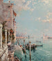 Vista del Gran Canal hasta San Giorgio Maggiore - Franz Richard Unterberger — vista de la obra
