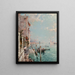Vista del Gran Canal hasta San Giorgio Maggiore - Franz Richard Unterberger — cuadro enmarcado en la pared
