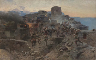 Franz Roubaud - The Assault of Gimry on October 17 1832.webp