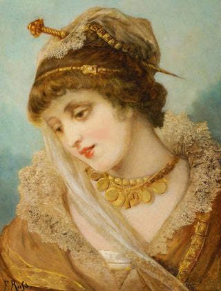 Franz Russ The Elder - Brustbild einer Dame im reichen Kostm.webp