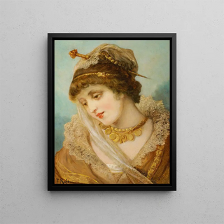 Franz Russ The Elder - Brustbild einer Dame im reichen Kostm.webp