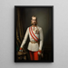 Retrato de Francisco José I - Franz Russ el Anciano — cuadro enmarcado en la pared