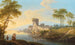 Paisaje fluvial con ruinas junto al agua - Franz Scheyerer — vista de la obra
