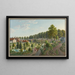 Garden between the Petite Schanze and the Christoffelgasse - Franz Schmid — framed artwork on a wall