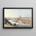 View of the city of Bern taken on the Thun road - Franz Schmid — framed artwork on a wall