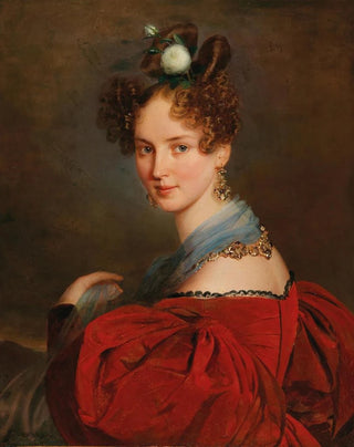 Franz Schrotzberg - Portrait Of A Lady With Transylvanian Jewellery.webp