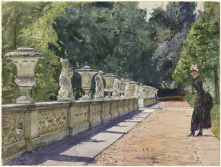 Franz Skarbina - A Promenade in the Park at Sanssouci.webp