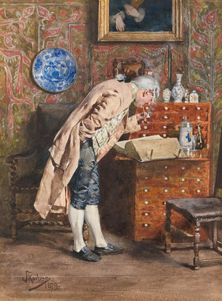Franz Skarbina - Die genliche Lektre.webp