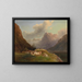 Salzkammergut - Franz Steinfeld — cuadro enmarcado en la pared