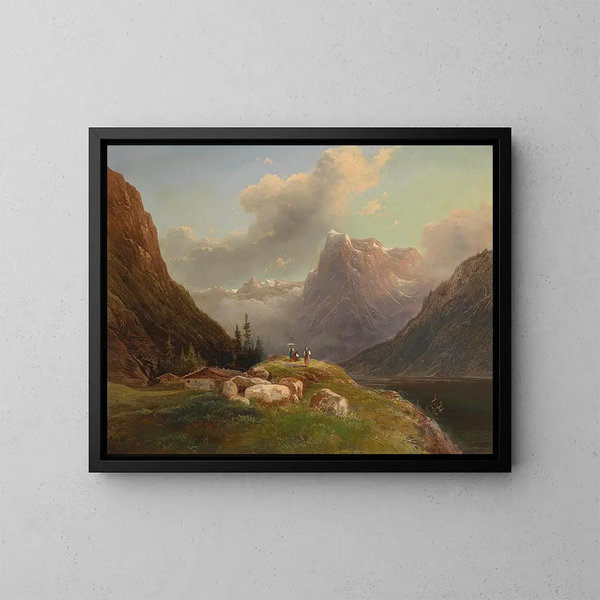Salzkammergut - Franz Steinfeld — cuadro enmarcado en la pared