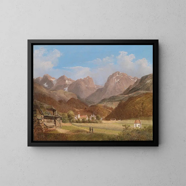 Escena cerca de Krain - Franz Steinfeld — cuadro enmarcado en la pared