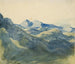Landscape with Blue Mountains - Franz Theobald Horny — artwork view