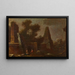 Paisaje de ruinas fantásticas con obelisco - Franz Thomas Canton — cuadro enmarcado en la pared