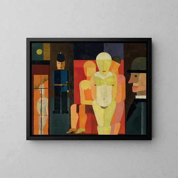Calle sin Freud - Franz Wilhelm Seiwert — cuadro enmarcado en la pared