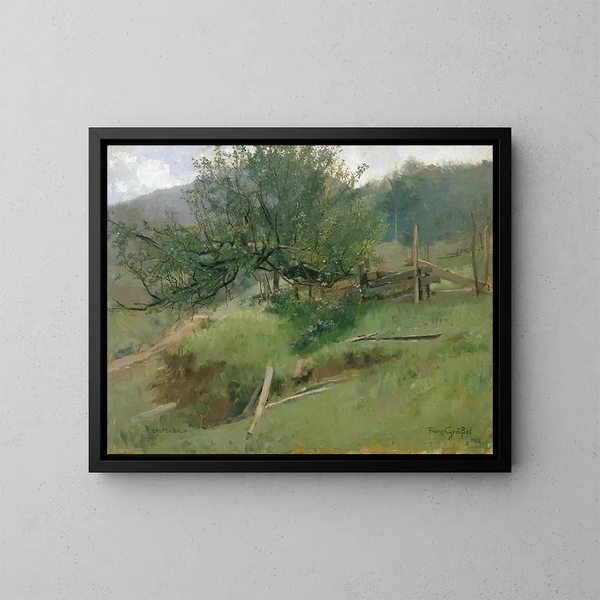 Pente de prairie - Franz Xaver Grell — cuadro enmarcado en la pared
