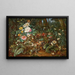 a forest floor with a frog, a lizard, and a snail - Franz Xaver Pieler — framed artwork on a wall