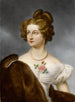 Placa en porcelana que representa a Amalie von Kruedener - Franz Xaver Thallmaier — vista de la obra