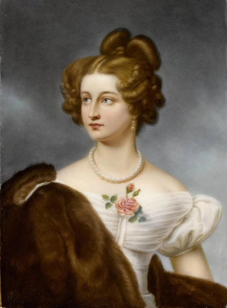 Franz Xaver Thallmaier - Porcelain Portrait Plaque Of Amalie Von Kruedener.webp