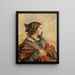 Portrait of the Young Queen Victoria - Franz Xaver Winterhalter — framed artwork on a wall