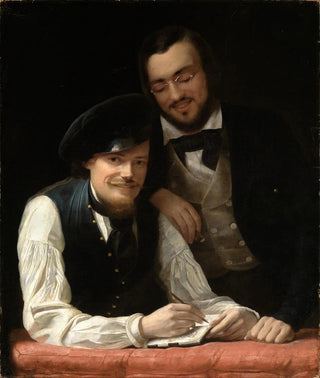 Franz Xaver Winterhalter - Selbstbildnis des Knstlers mit Bruder.webp