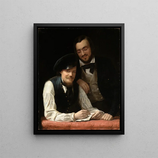 Franz Xaver Winterhalter - Selbstbildnis des Knstlers mit Bruder.webp