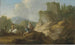 Paisaje con viajeros y ruinas - Franz de Paula Ferg — vista de la obra