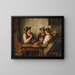 Una escena en una taberna - Franz von Defregger — cuadro enmarcado en la pared