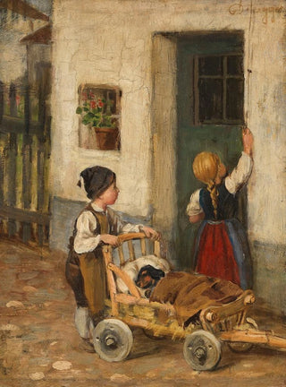 Franz von Defregger - Der kranke Dackel.webp
