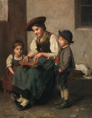 Franz von Defregger - Die Zitherspielerin.webp
