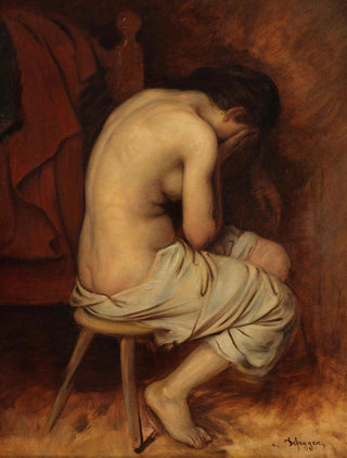 Franz von Defregger - Halbakt.webp