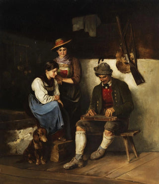 Franz von Defregger - The Zitherplayer.webp