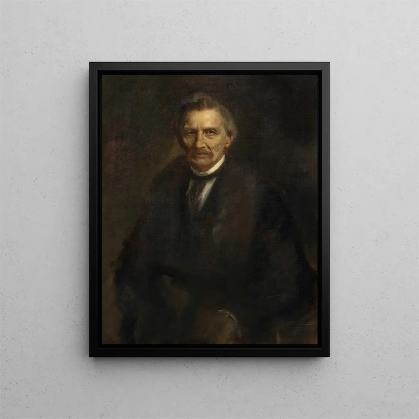 Gottfried Semper arquitecto - Franz von Lenbach — cuadro enmarcado en la pared