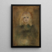 Marion Lenbach hija del artista - Franz von Lenbach — cuadro enmarcado en la pared