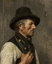 Retrato de un campesino con sombrero - Franz von Lenbach — vista de la obra